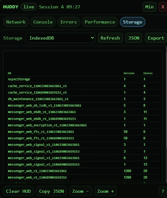 Storage explorer view